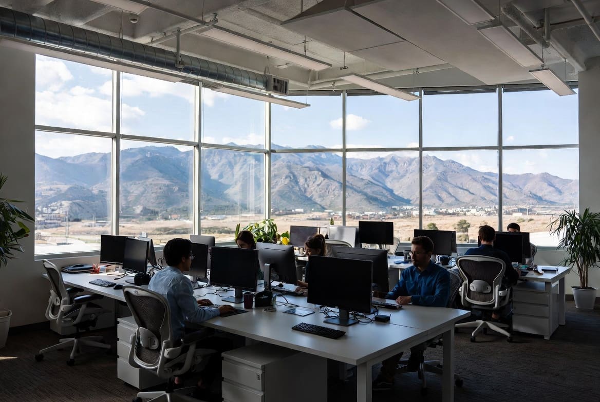 Utah tech office reviewing cyber insurance coverage for AI fraud and source-code leakage