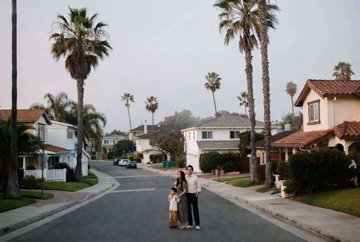 San Diego couple calculating how much life insurance they need against a large mortgage